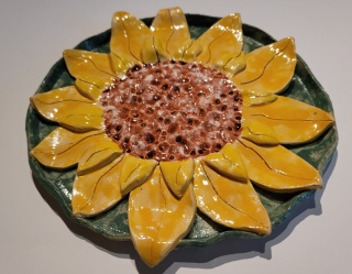 Talerzyk z z gliny szkliwiony