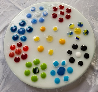 Patera ze szkła fusingowego