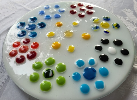 Patera ze szkła fusingowego