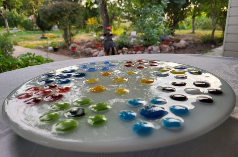 Patera ze szkła fusingowego