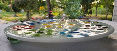 Patera ze szkła fusingowego