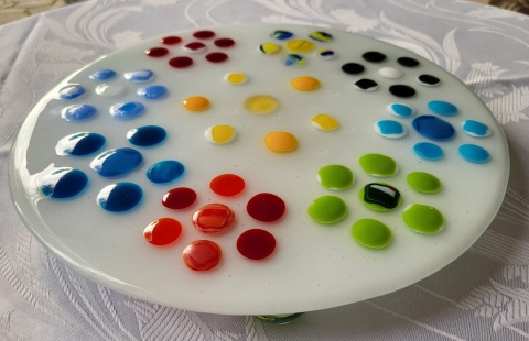 Patera ze szkła fusingowego