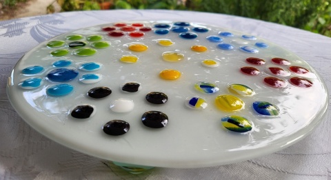 Patera ze szkła fusingowego