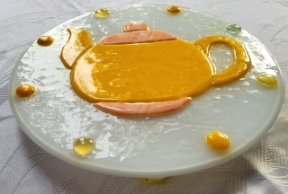 Patera ze szkła fusingowego