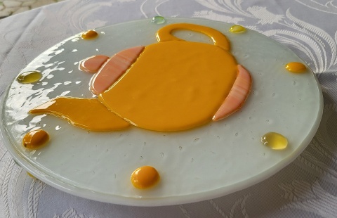 Patera ze szkła fusingowego