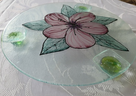 Patera ze szkła fusingowego