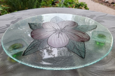 Patera ze szkła fusingowego