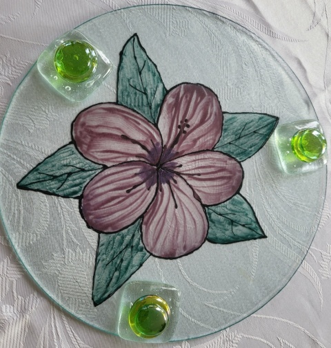 Patera ze szkła fusingowego