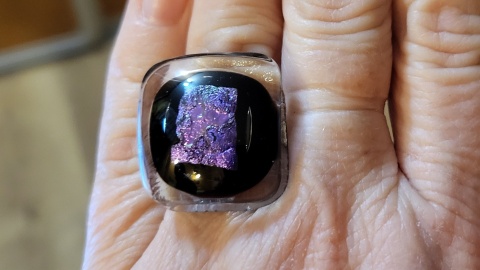 Pierścionek szklane