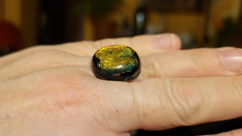 Pierścionek szklany