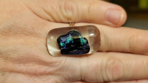 Pierścionek szklany