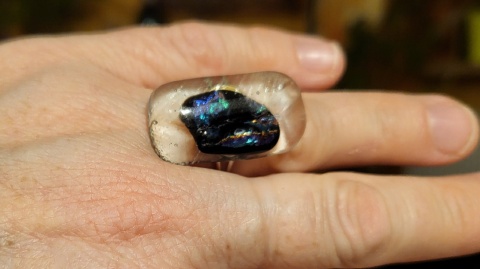 Pierścionek szklany