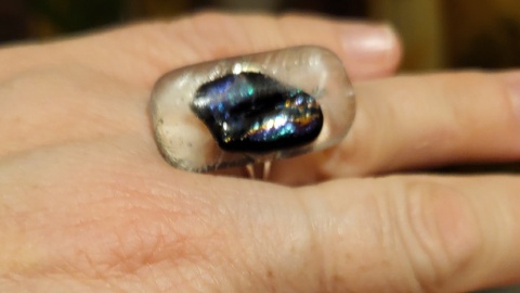 Pierścionek szklany