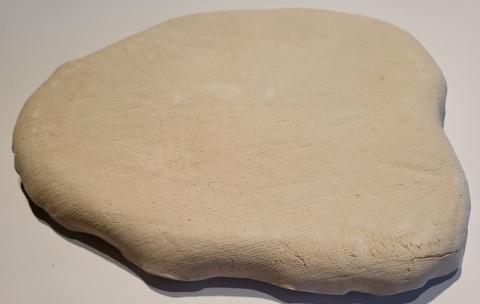 Liść z gliny szkliwiony