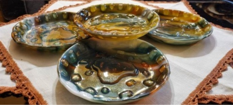 Talerzyki szklane zestaw 4 szt.