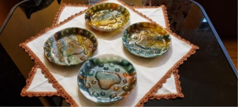 Talerzyki szklane zestaw 4 szt.