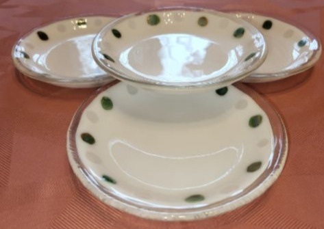 Talerzyki szklane zestaw 4 szt.