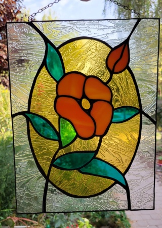 Witraż wykonany metodą Tiffany'ego