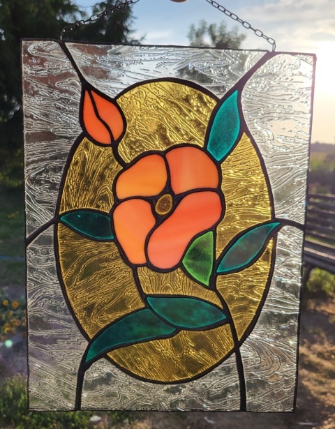 Witraż wykonany metodą Tiffany'ego