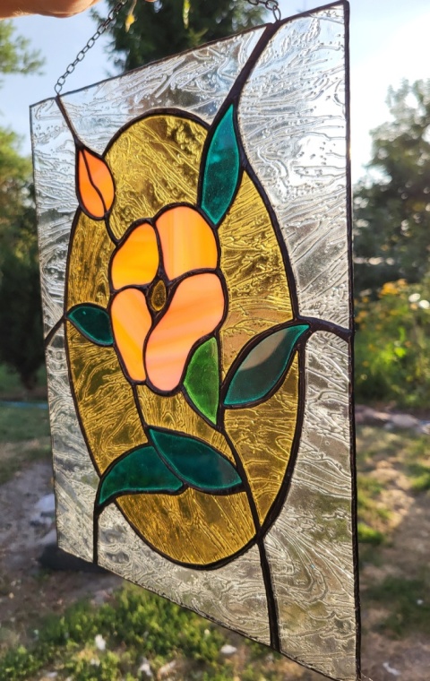 Witraż wykonany metodą Tiffany'ego