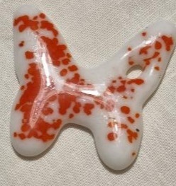 Zawieszka szklana - motyl