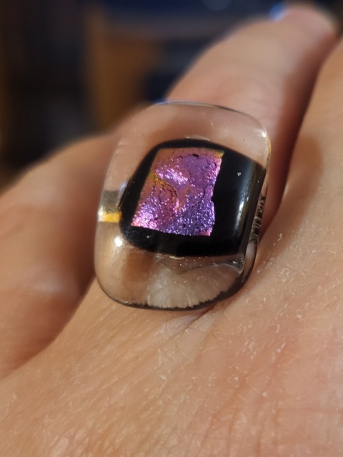 Pierścionek szklany