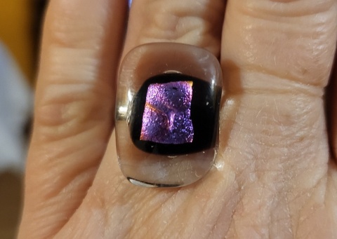 Pierścionek szklany